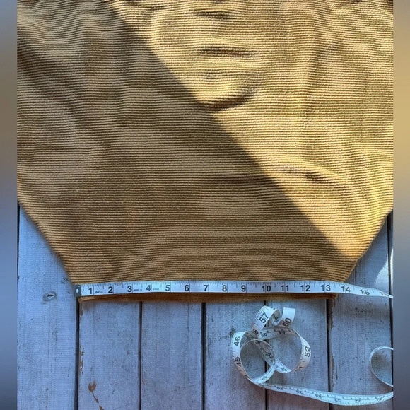 Carmen Marc Valvo | golden | ribbed | batwing | cropped | sweater | top | xs - Picture 9 of 11